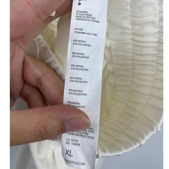 Fabletics Womens White Blaine Harem Jogger Sweatpants Pants NEW Size XL - Picture 7 of 12